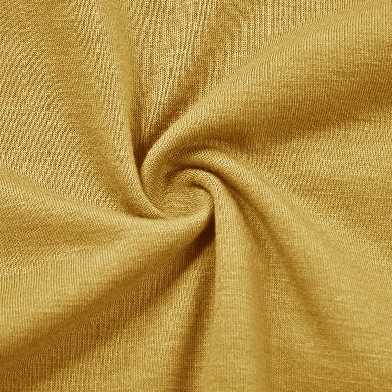MITILLY Women's Summer Sleeveless V Neck Button Down Casual Pocket Swing Short Dress Small Mustard Yellow - Image 5